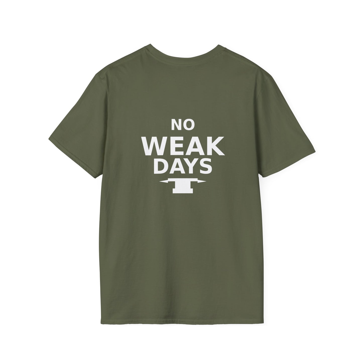 No Weak Days T-Shirt — Motivational Gym Workout Tee