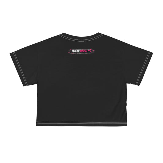 Fear Is My Motivator Crop Tee — Motivational Graphic Crop Top
